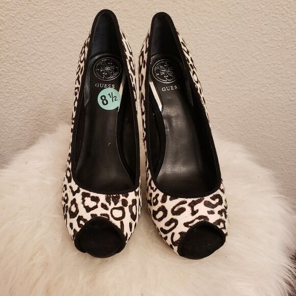 Guess Animal print heels real calf hair pu… - Picture 2 of 5